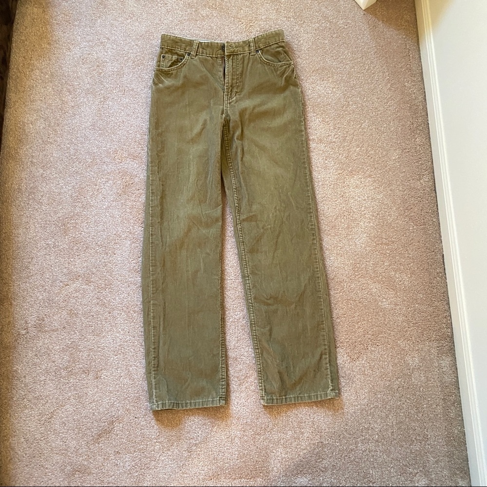 Cordaroy straight leg crop pants - Vinatge